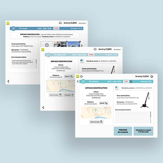 Application mobile Accès Industrie Techniciens de maintenance