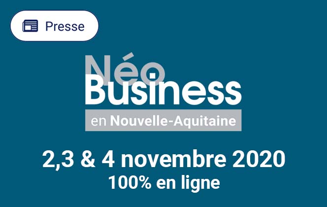 Inflexsys participe à Néo Business en Nouvelle-Aquitaine, les RV B2B 100% en ligne, les 2, 3 et 4 novembre prochains