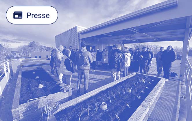 Inflexsys inaugure son potager urbain solidaire : 50% de la production ira à La Banque Alimentaire !